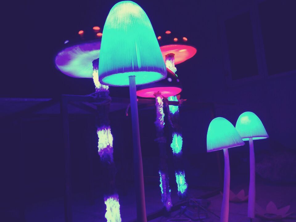 蘑菇灯光小品