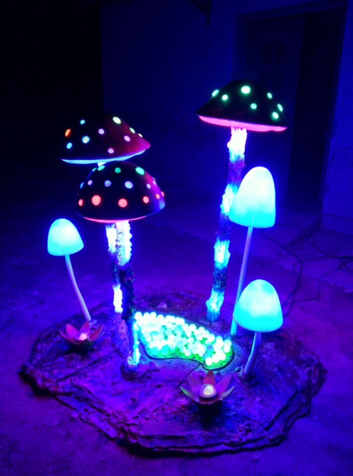蘑菇灯光小品