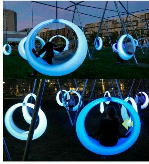 感应秋千，互动感应跷跷板